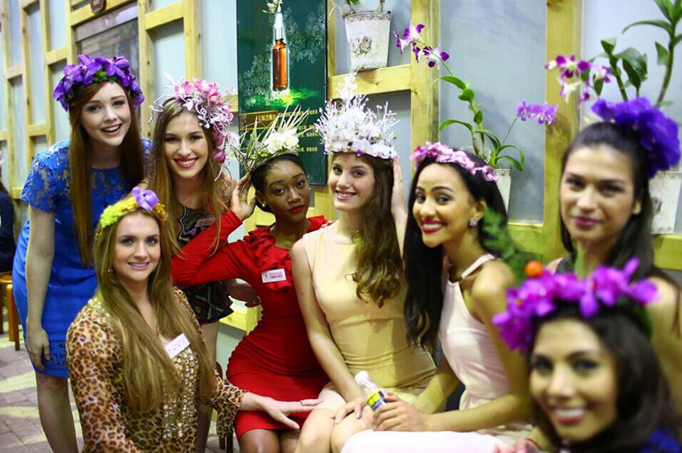 In pics: Miss World contestants at Sanya orchid show