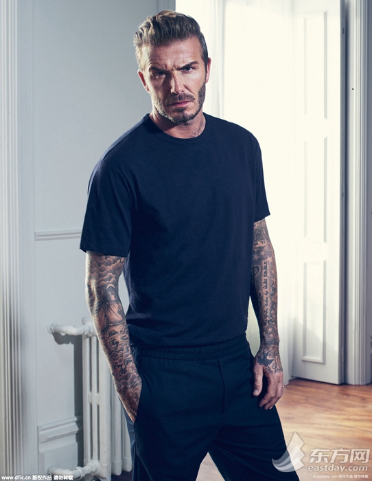 David Beckham released fashion shots
