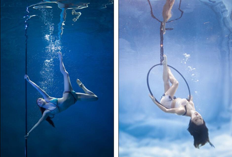Amazing photography works of pole dancing under water (3)