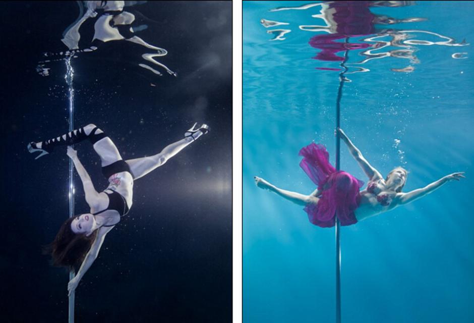 Amazing photography works of pole dancing under water (5)