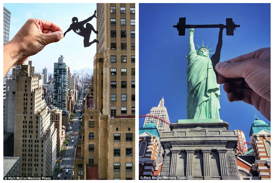 Photographer transforms famous locations into amazing artwork using paper cut-out props(2)