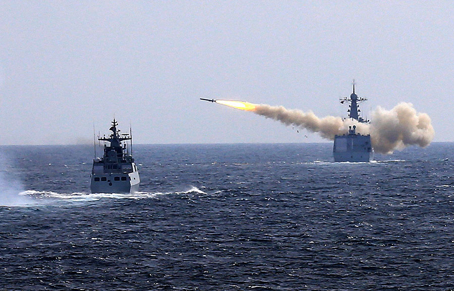 Navy tests its capabilities with E China Sea drill