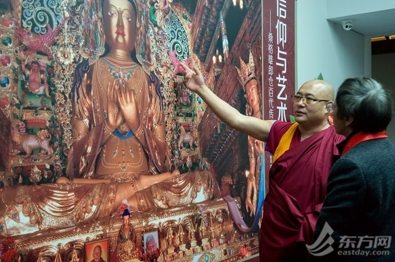 Tibetan art exhibited in Shanghai信仰与艺术的融合 桑格雄郎仓艺术展来沪