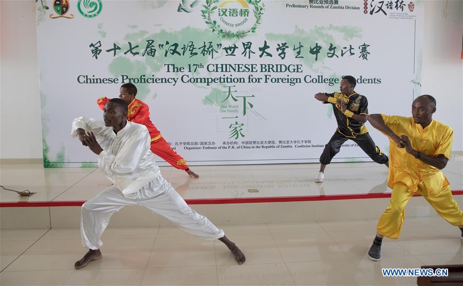Highlights of preliminary round competition of "Chinese Bridge" in Zambia