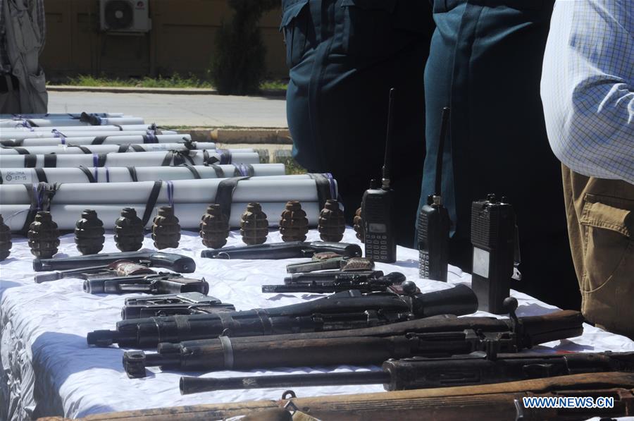 Weapons collected from militants handed over 
